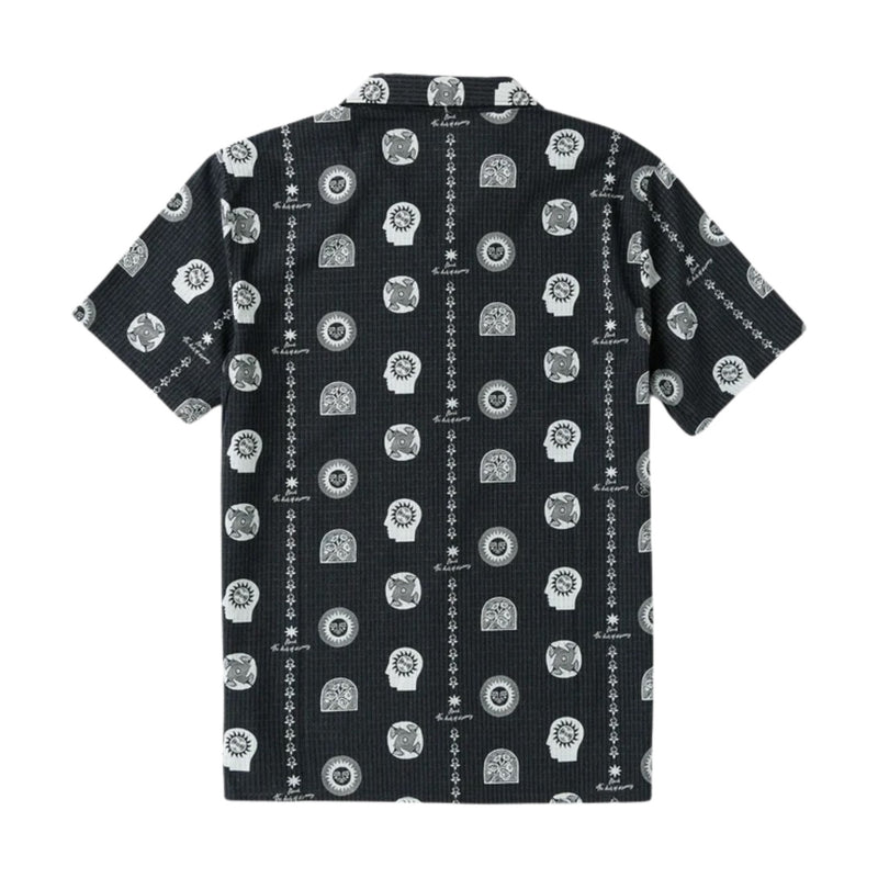 Bless Up Trail Button Up Shirt – Black Print