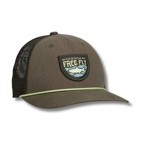 Blue Edge Trucker Hat - Rooster 