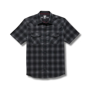 Bluffs SS Performance Western Shirt – Charcoal/Grey
