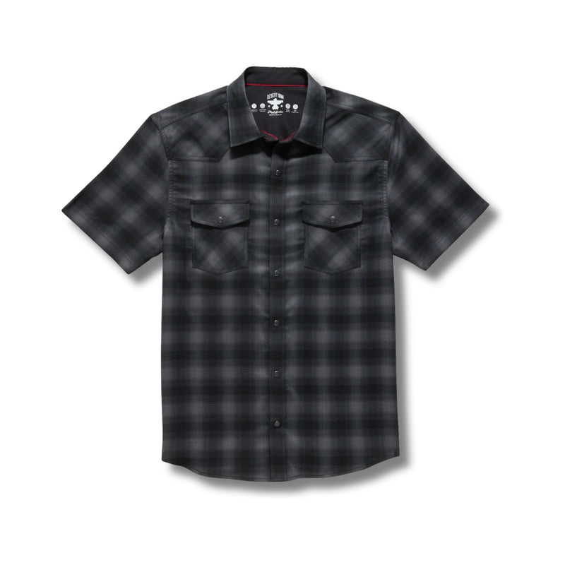 Bluffs SS Performance Western Shirt – Charcoal/Grey