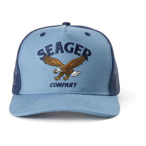 Bradley Trucker Snapback Faded Denim - Rooster 