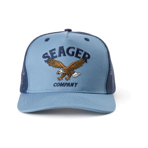Bradley Trucker Snapback Faded Denim - Rooster 