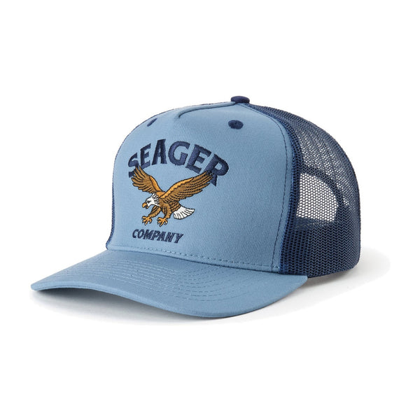 Bradley Trucker Snapback Faded Denim - Rooster 