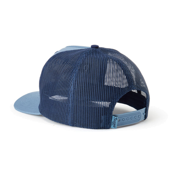 Bradley Trucker Snapback Faded Denim - Rooster 