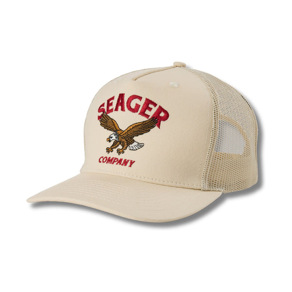 Bradley Trucker Snapback Cream - Rooster 