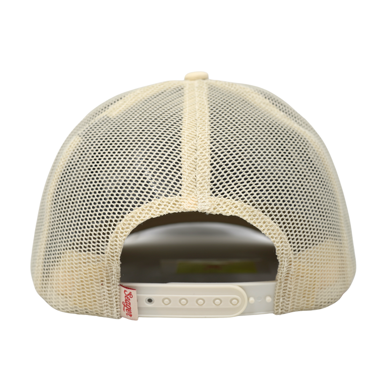Bradley Trucker Snapback Cream - Rooster 