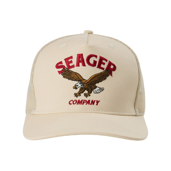 Bradley Trucker Snapback Cream - Rooster 