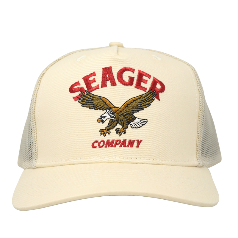 Bradley Trucker Snapback Cream - Rooster 