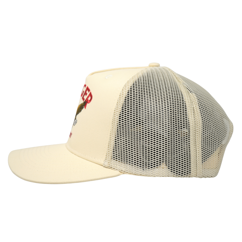 Bradley Trucker Snapback Cream - Rooster 