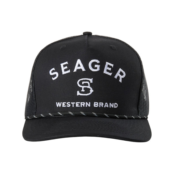 Branded Trucker Snapback Black - Rooster 
