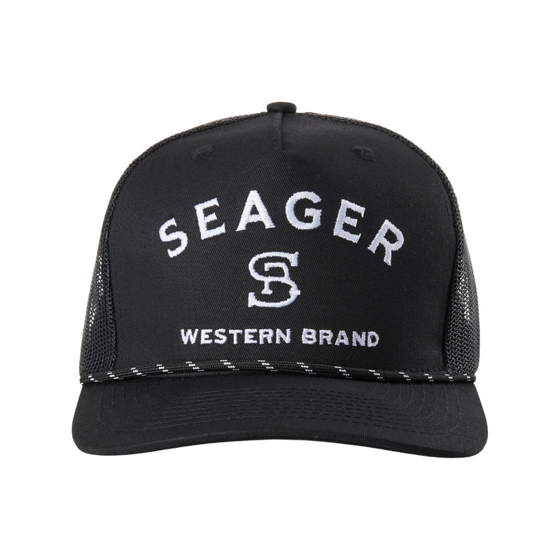 Branded Trucker Snapback Black - Rooster 