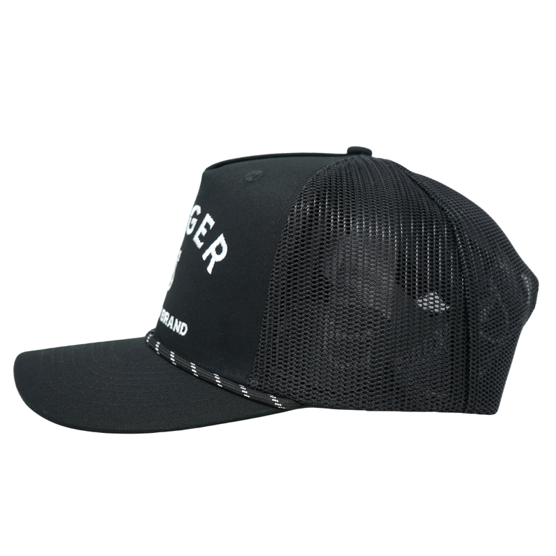 Branded Trucker Snapback Black