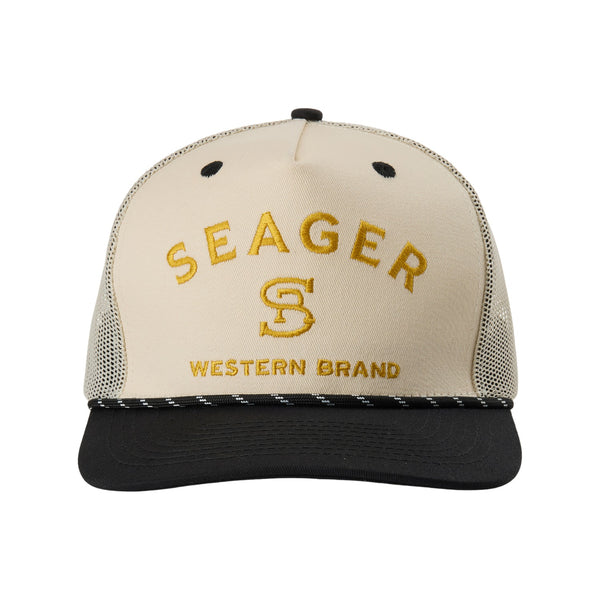 Branded Trucker Snapback Black/ White - Rooster 