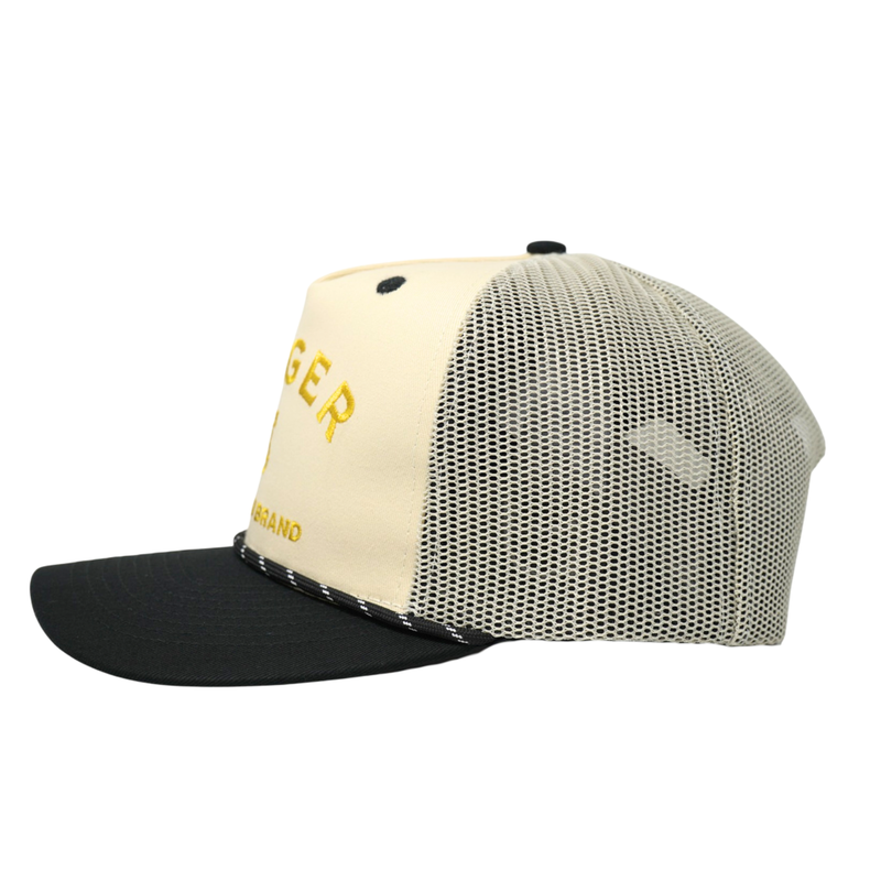 Branded Trucker Snapback Black/ White