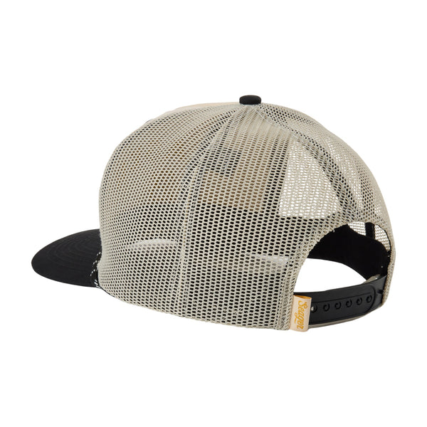 Branded Trucker Snapback Black/ White - Rooster 