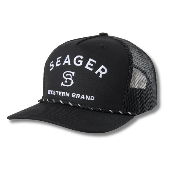 Branded Trucker Snapback Black - Rooster 