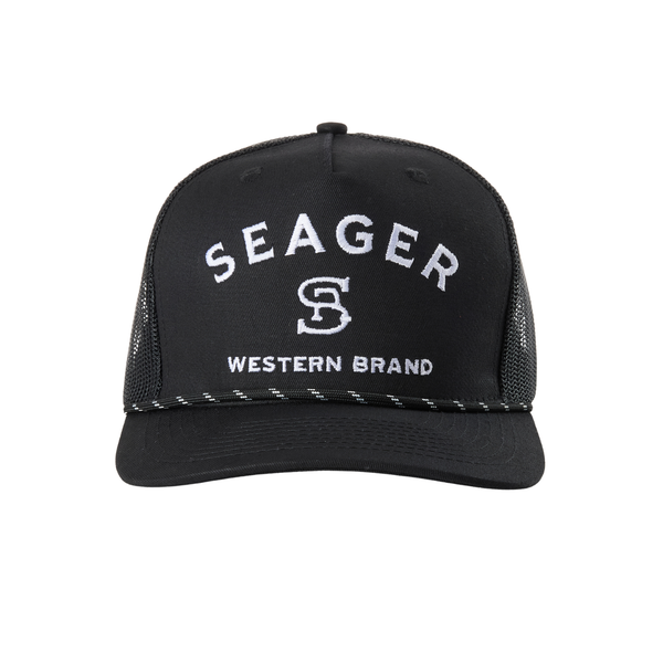 Branded Trucker Snapback Black - Rooster 