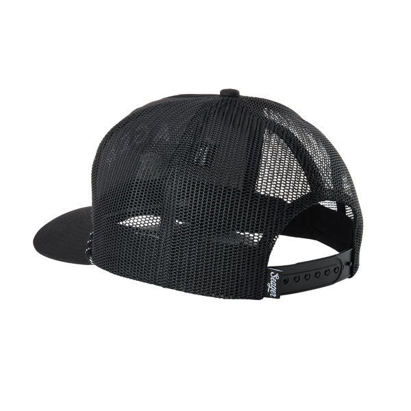 Branded Trucker Snapback Black - Rooster 