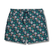 The Bungalow Trunk - Navy Palm Tiles