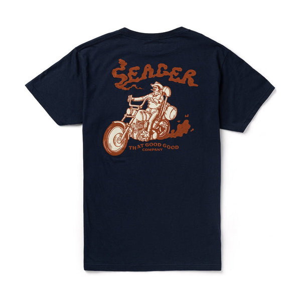 Burnout Tee – Navy