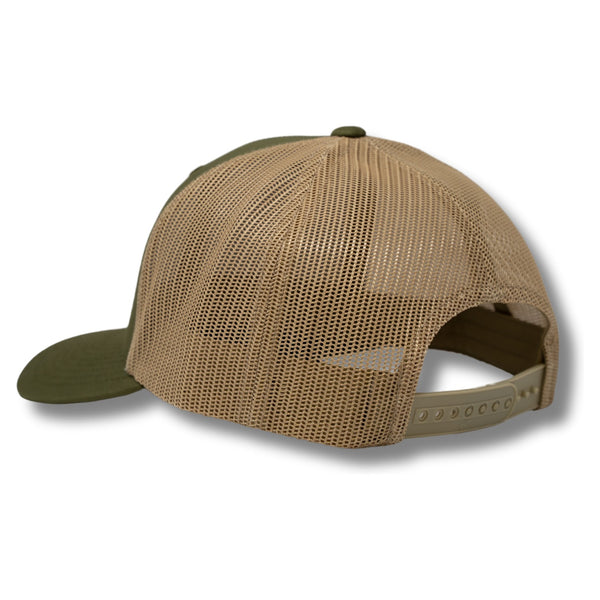 Cactus Stated Green/Khaki Trucker - Rooster 