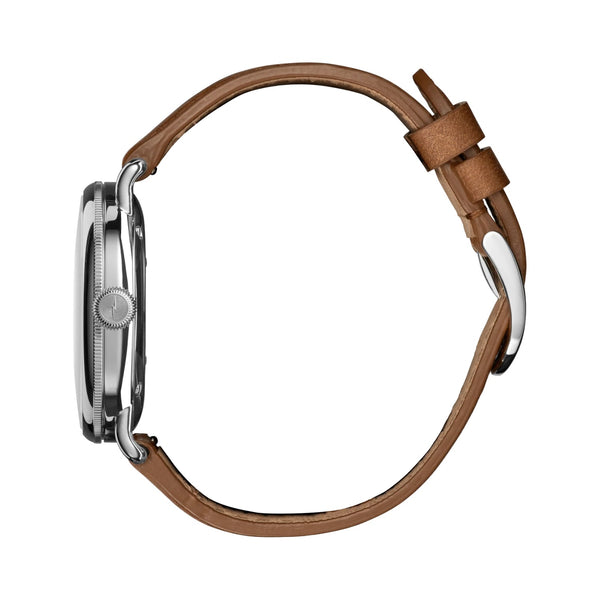 Canfield 3HD 38mm Astro Blue Tan Leather Strap - Rooster 
