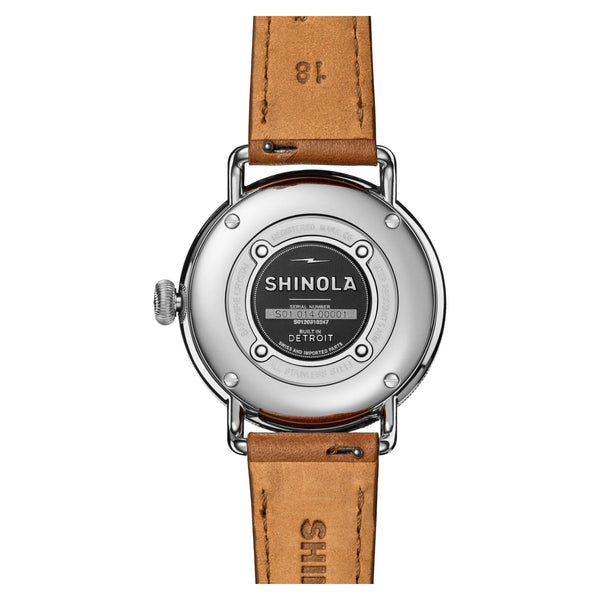 Canfield 3HD 38mm Astro Blue Tan Leather Strap - Rooster 