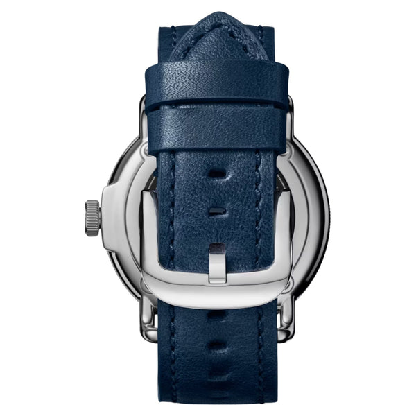 Canfield Model C56 3HD 43mm, Navy Leather Strap - Rooster 