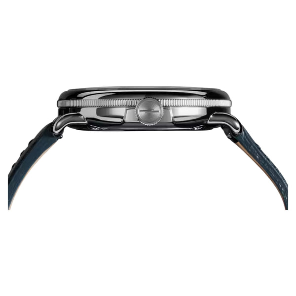 Canfield Model C56 3HD 43mm, Navy Leather Strap - Rooster 