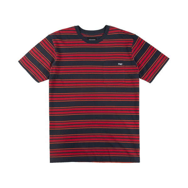 Canyon Stripe Crew – Navy/Red