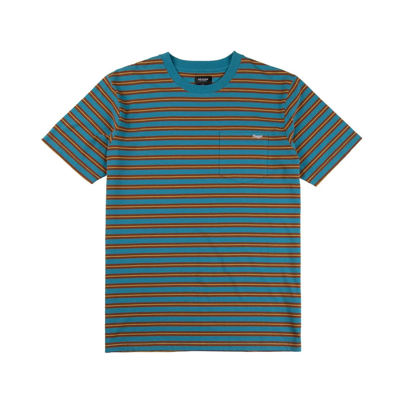 Canyon Stripe Crew – Turquoise