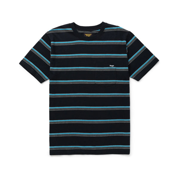 Canyon Stripe Crew – Black/Turquoise