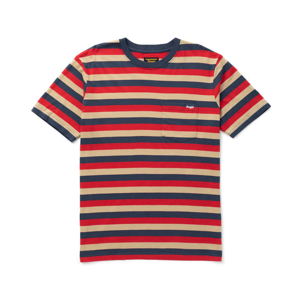 Canyon Stripe Crew – Red/Blue