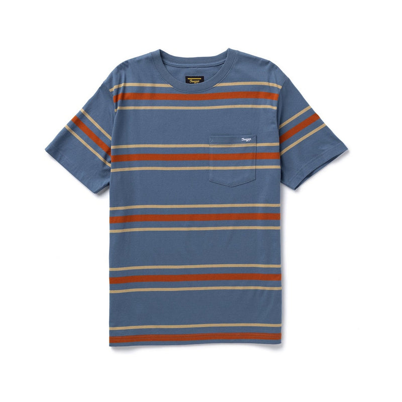 Canyon Stripe Crew – Rust/ Blue