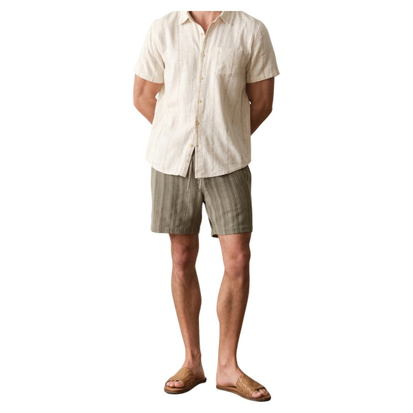 Classic Embroidered Stretch Selvage Shirt - Rooster 