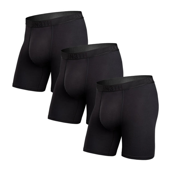 Classic Icon Boxer Brf 3Pk Sd – Color: BLACK 3 PACK