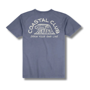 Coastal Club Pocket Tee – Fog