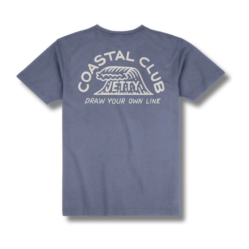 Coastal Club Pocket Tee – Fog