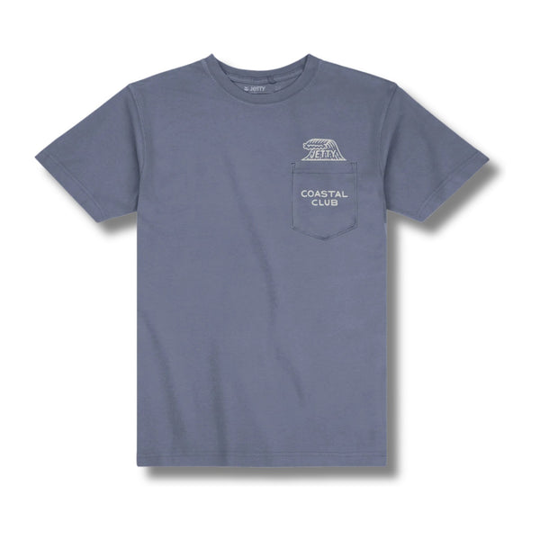 Coastal Club Pocket Tee – Fog
