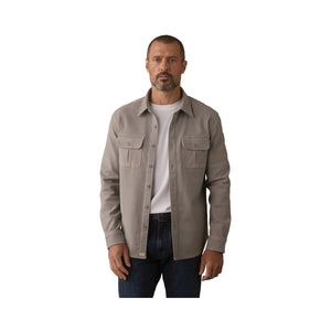 Comfort Terry Shirt Jacket – Color: Greystone