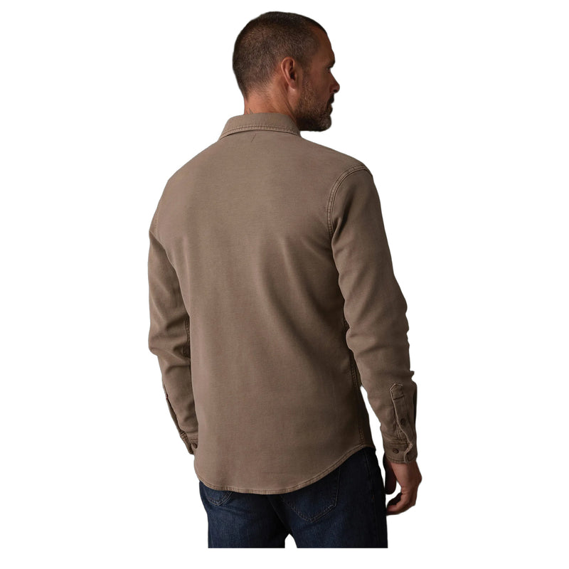 Comfort Terry Shirt Jacket – Color: Taupe