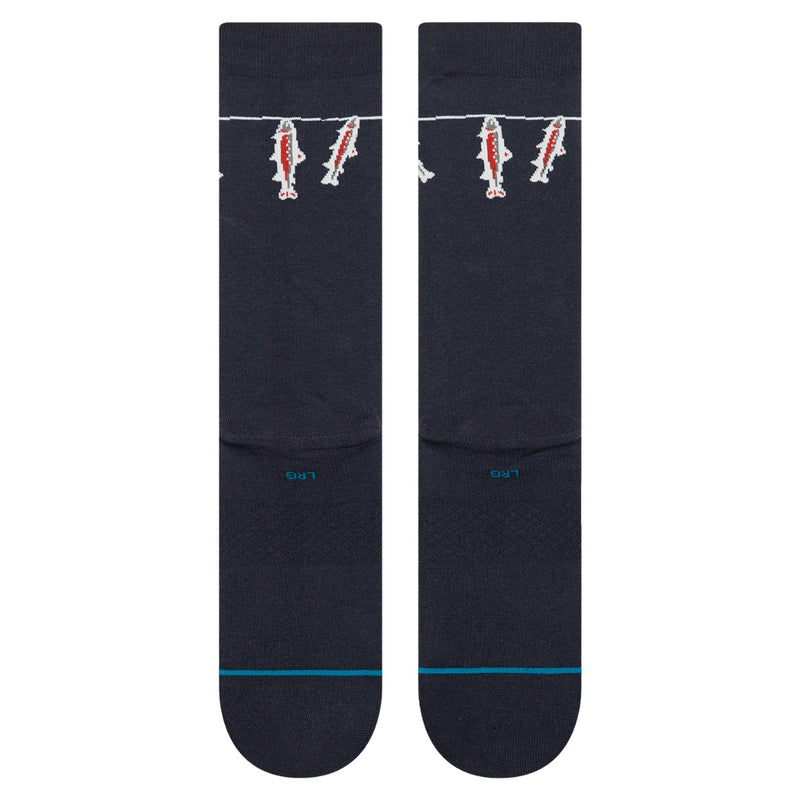 Cotton Crew Medium Cushion Socks – Gone Fishin Navy