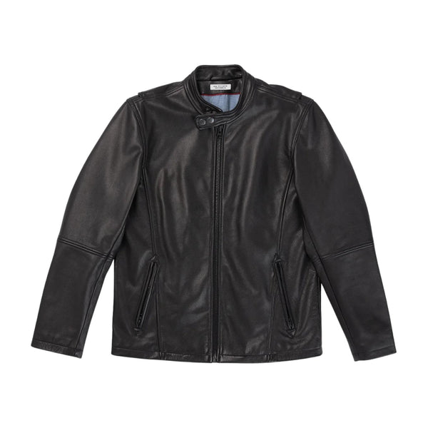 Cowhide - Cafe Racer Jacket - Vintage Black - Rooster 