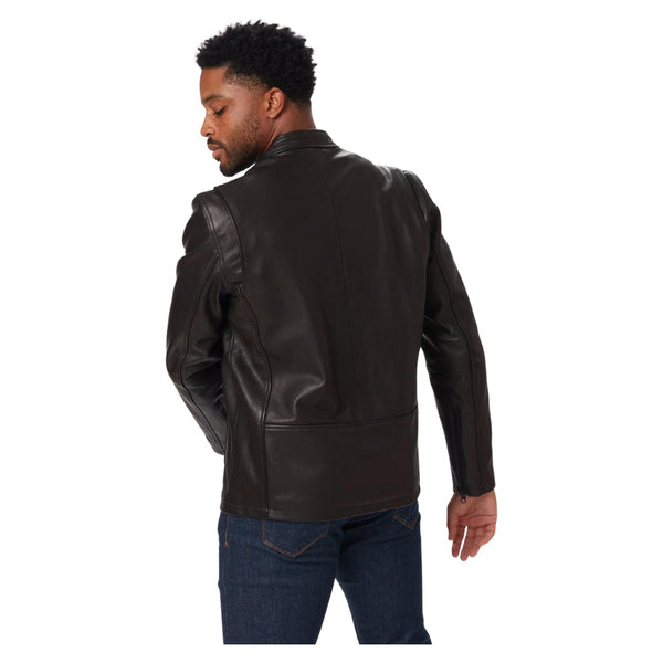 Cowhide - Cafe Racer Jacket - Vintage Black - Rooster 