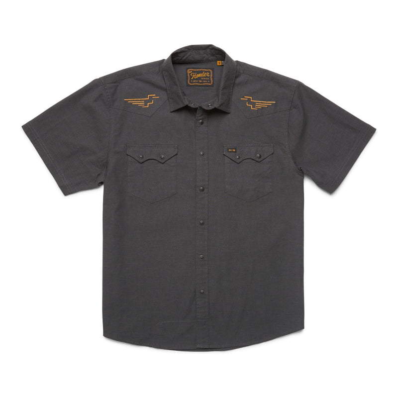 Crosscut Deluxe Shortsleeve – Pictograph: Black Chambray