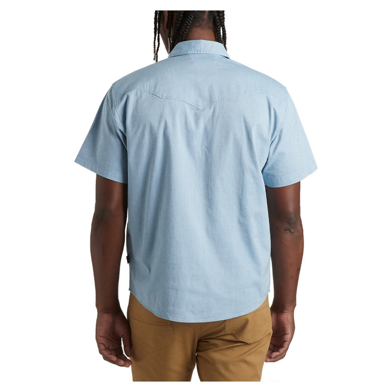 Crosscut Deluxe Shortsleeve – Beach Blooms: Blue Chambray