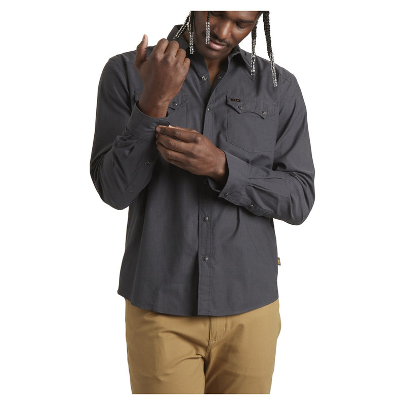 Crosscut Snapshirt – Midnight Chambray