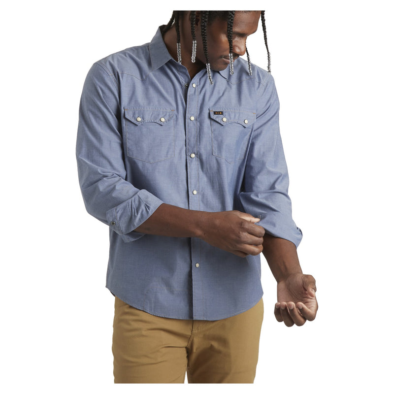 Crosscut Snapshirt – Classic Blue Chambray