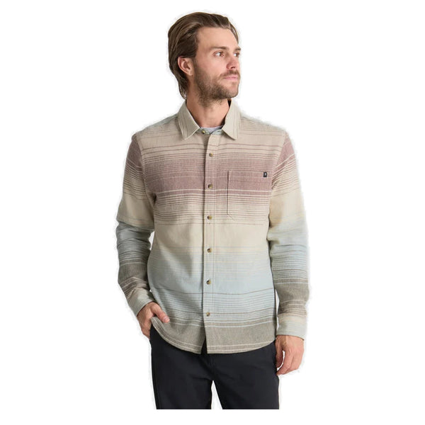 Crossroads Flannel – Color: Fossil Stripe