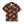 Flat lay of OAS Cuba Terry Shirt in Mocha Ember showing contrast mocha and ember tones, button front, and soft terry cloth construction